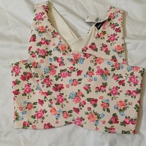 Flowery crop top